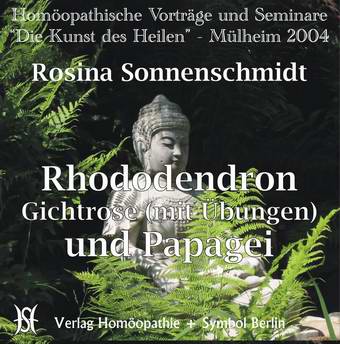 Rhododendron (Gichtrose, mit Übungen) und Papagei