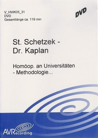 Die Homöopathie auf ihrem Weg an die Universitäten - Resümee und Ausblick einer deutschen Studenteninitiative / Taking the case: methodology and flexibility (engl.) (DVD)